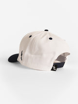 Georgia Southern Unisex | "Upside Down GATA" White Canvas Navy Bill Hat