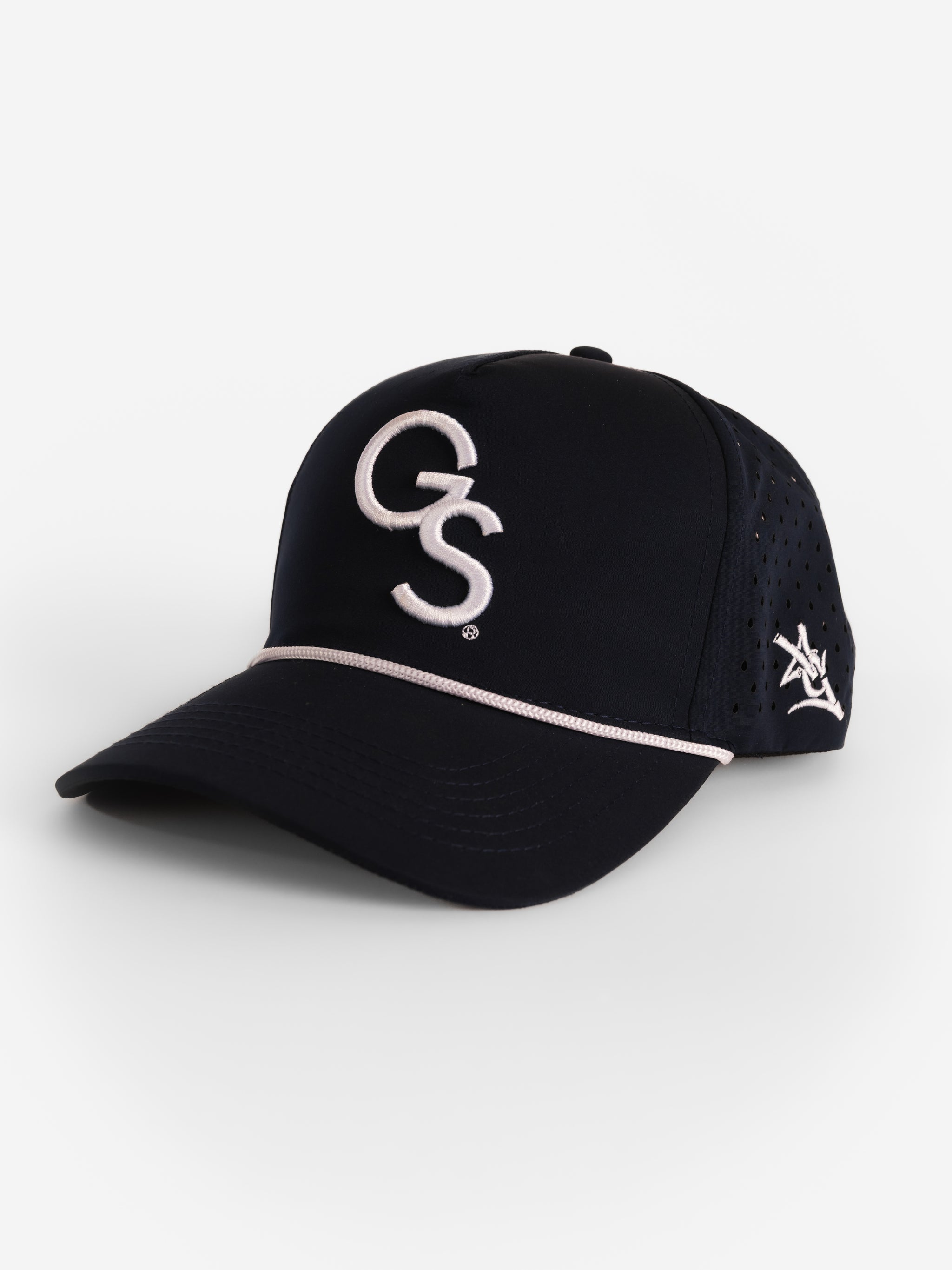 Georgia Southern Unisex | "White GS Roped" White Moisture Wicking Hat