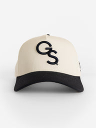Georgia Southern Unisex | "GS" Canvas White w/ Navy Bill Hat
