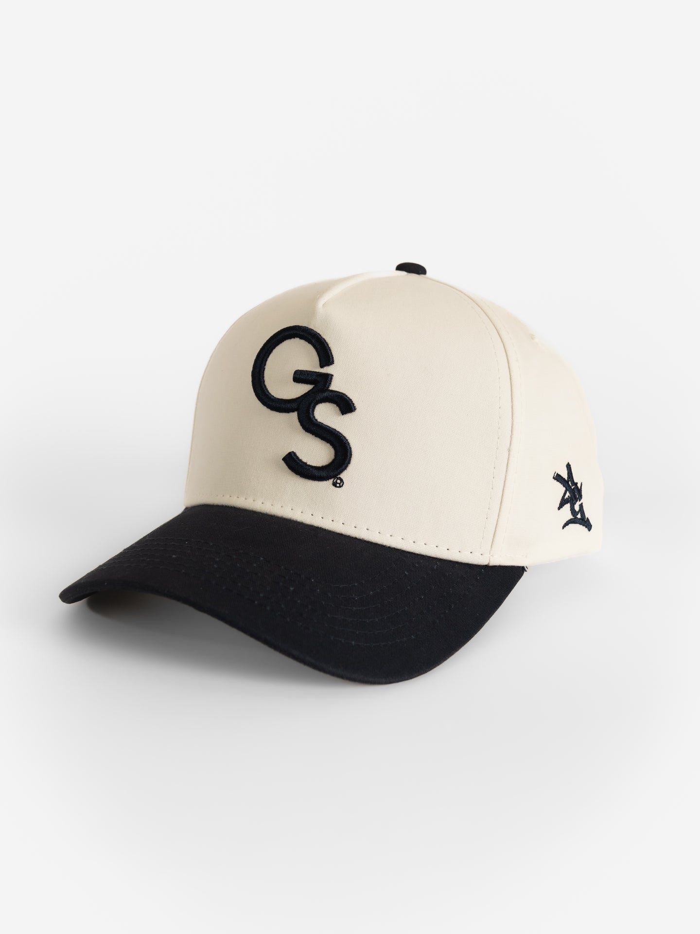 Georgia Southern Unisex | "GS" Canvas White w/ Navy Bill Hat