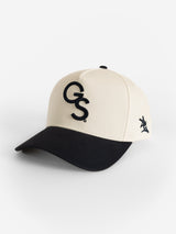 Georgia Southern Unisex | "GS" Canvas White w/ Navy Bill Hat