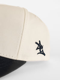 Georgia Southern Unisex | "GS" Canvas White w/ Navy Bill Hat