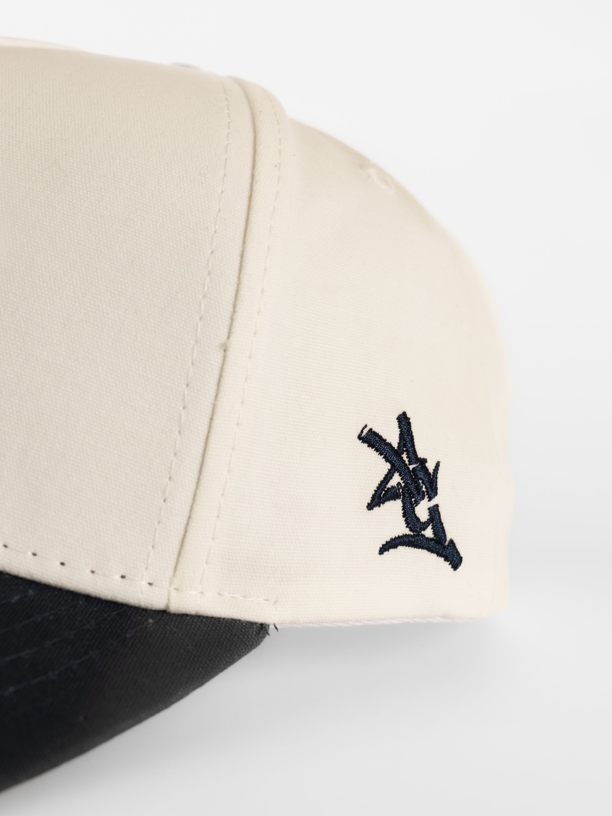 Georgia Southern Unisex | "GS" Canvas White w/ Navy Bill Hat