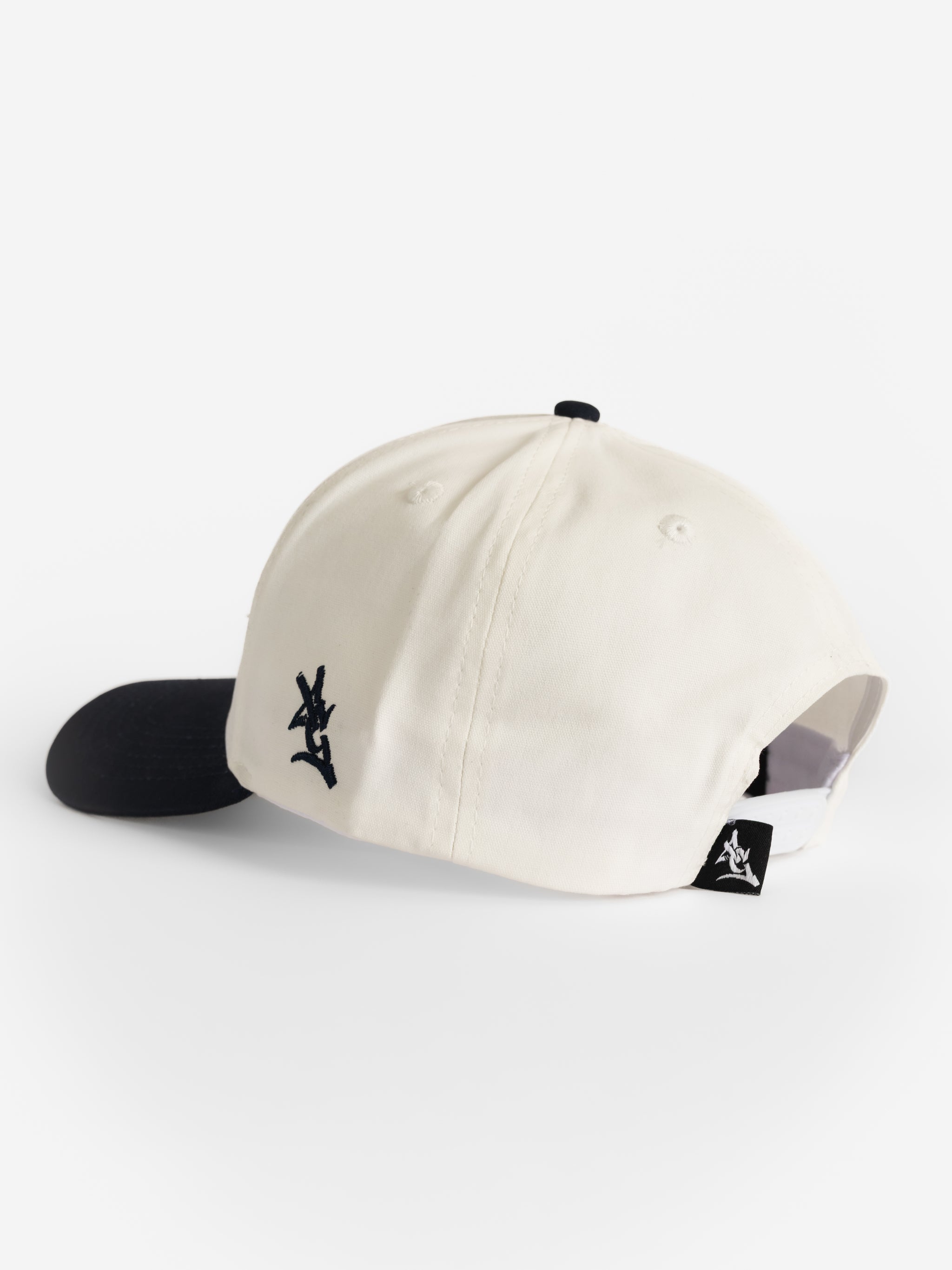 Georgia Southern Unisex | "GS" Canvas White w/ Navy Bill Hat