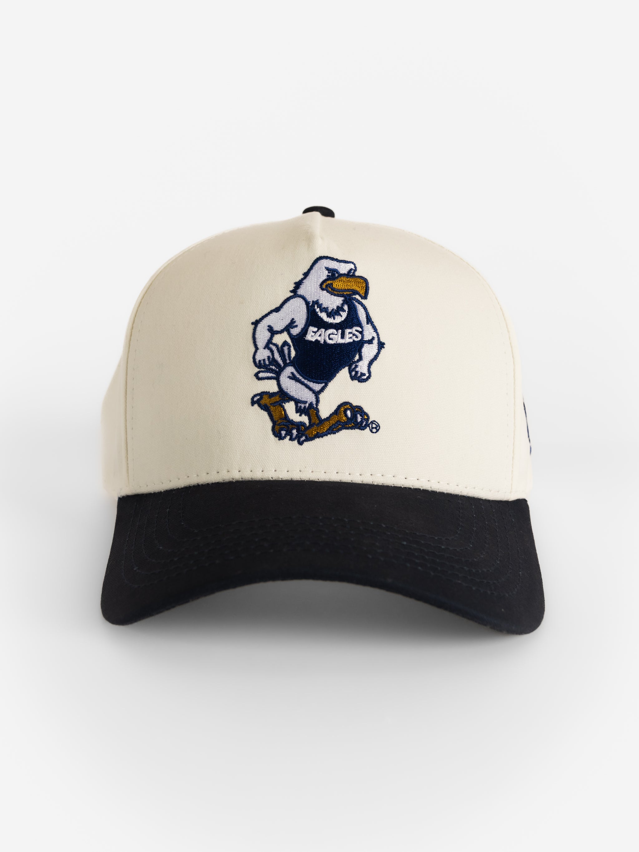 Georgia Southern Unisex | "Strutter" White Canvas Navy Bill Hat