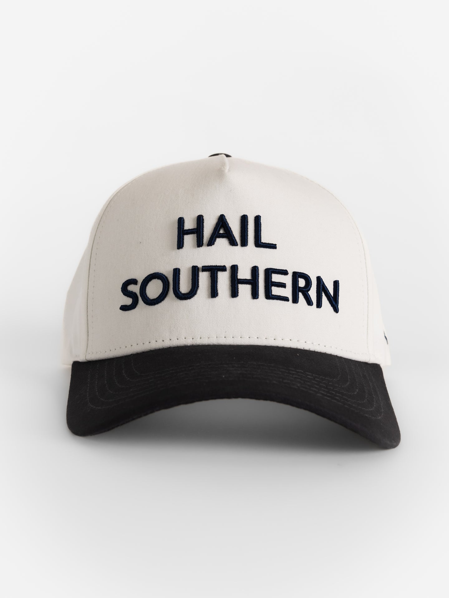 Georgia Southern Unisex | "Hail Southern" White Canvas Navy Bill Hat