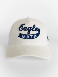 Georgia Southern Unisex | "Suede Eagles Script GATA" White Hat