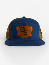 Georgia Southern Unisex | "Blue GS Leather Patch" Hat