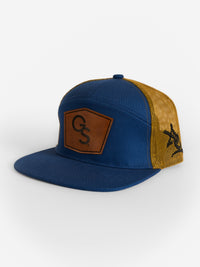 Georgia Southern Unisex | "Blue GS Leather Patch" Hat