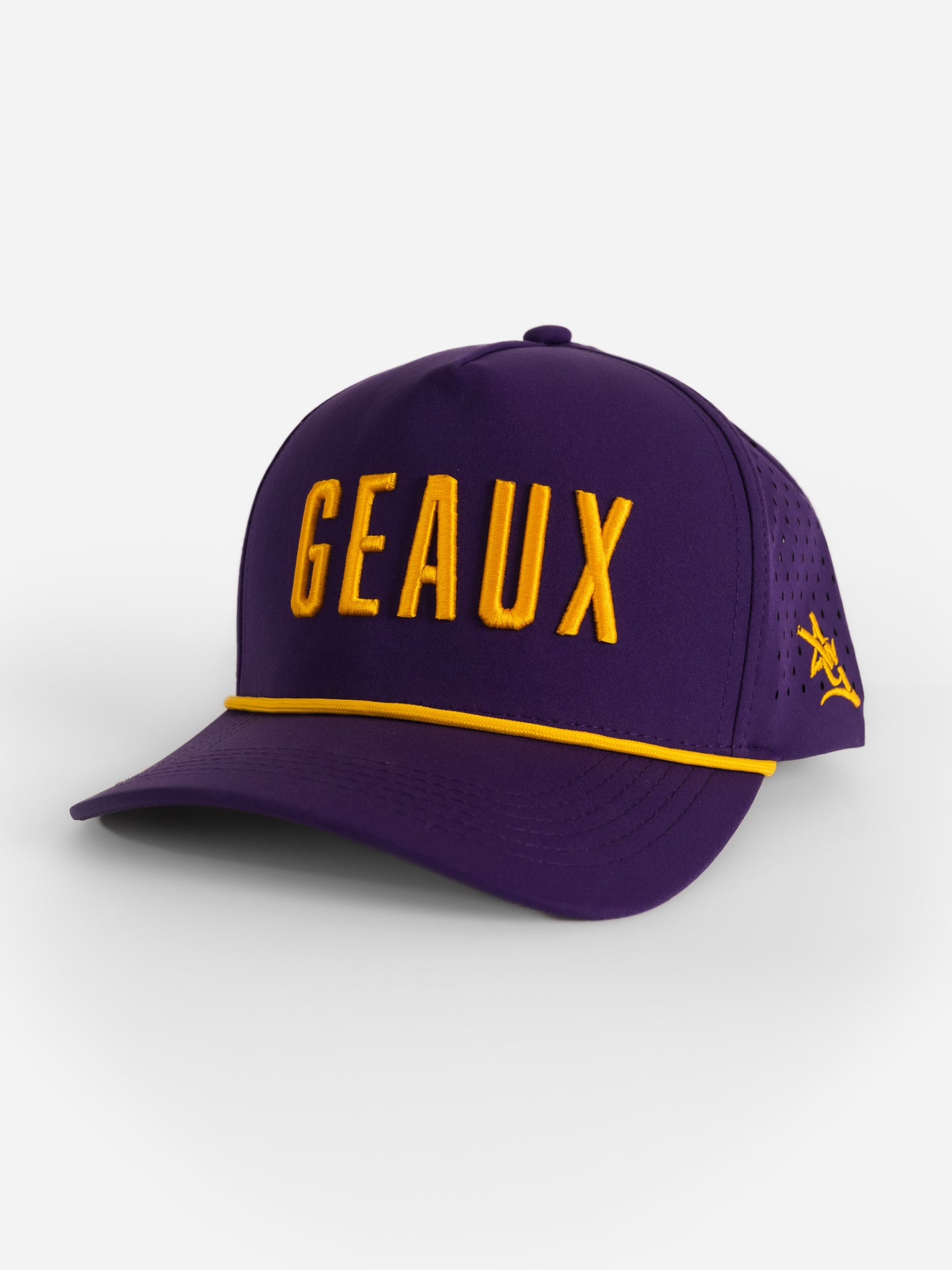 LSU Tigers Unisex | "GEAUX" Roped Moisture Wicking Purple Hat
