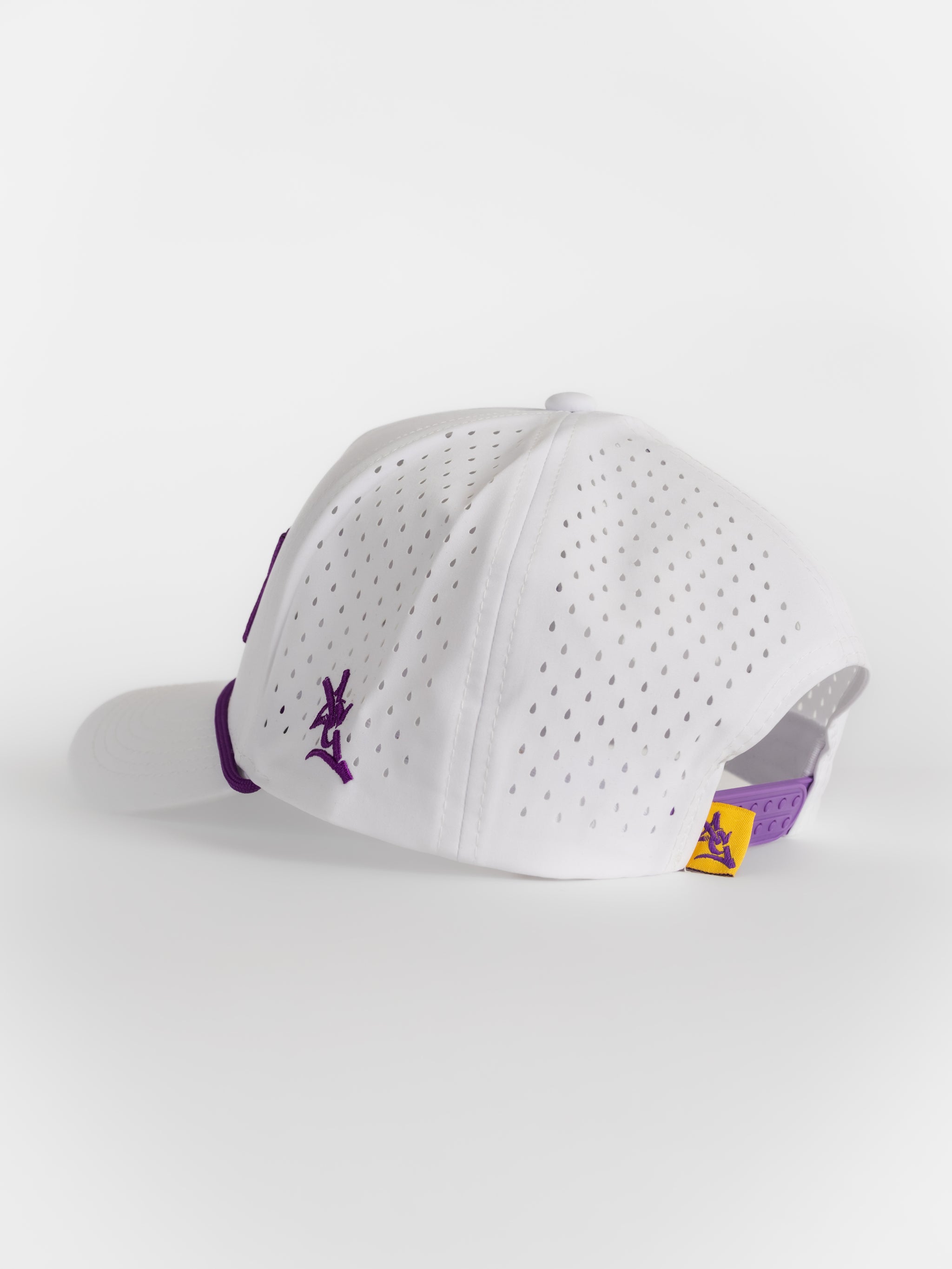 LSU Tigers Unisex | "GEAUX" Roped Moisture Wicking White Hat
