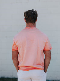 AG Orange Camo Acid Wash Tee