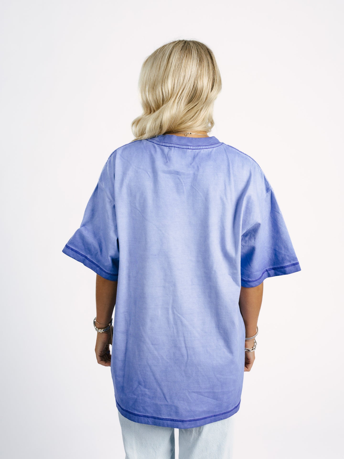 Georgia Southern Women's | "Eagle Head" Blue Acid Wash Tee