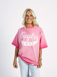 Georgia Southern Unisex | "Eagles GATA" Pink Acid Wash Tee