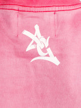 Georgia Southern Men's pink acid wash tee featuring Eagles GATA logo, by Arena Graffiti on a casual clothing style.