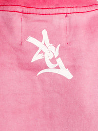 Georgia Southern Men's pink acid wash tee featuring Eagles GATA logo, by Arena Graffiti on a casual clothing style.
