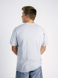 Georgia Southern men's grey T-shirt by Arena Graffiti featuring team logo and branding on soft cotton fabric.