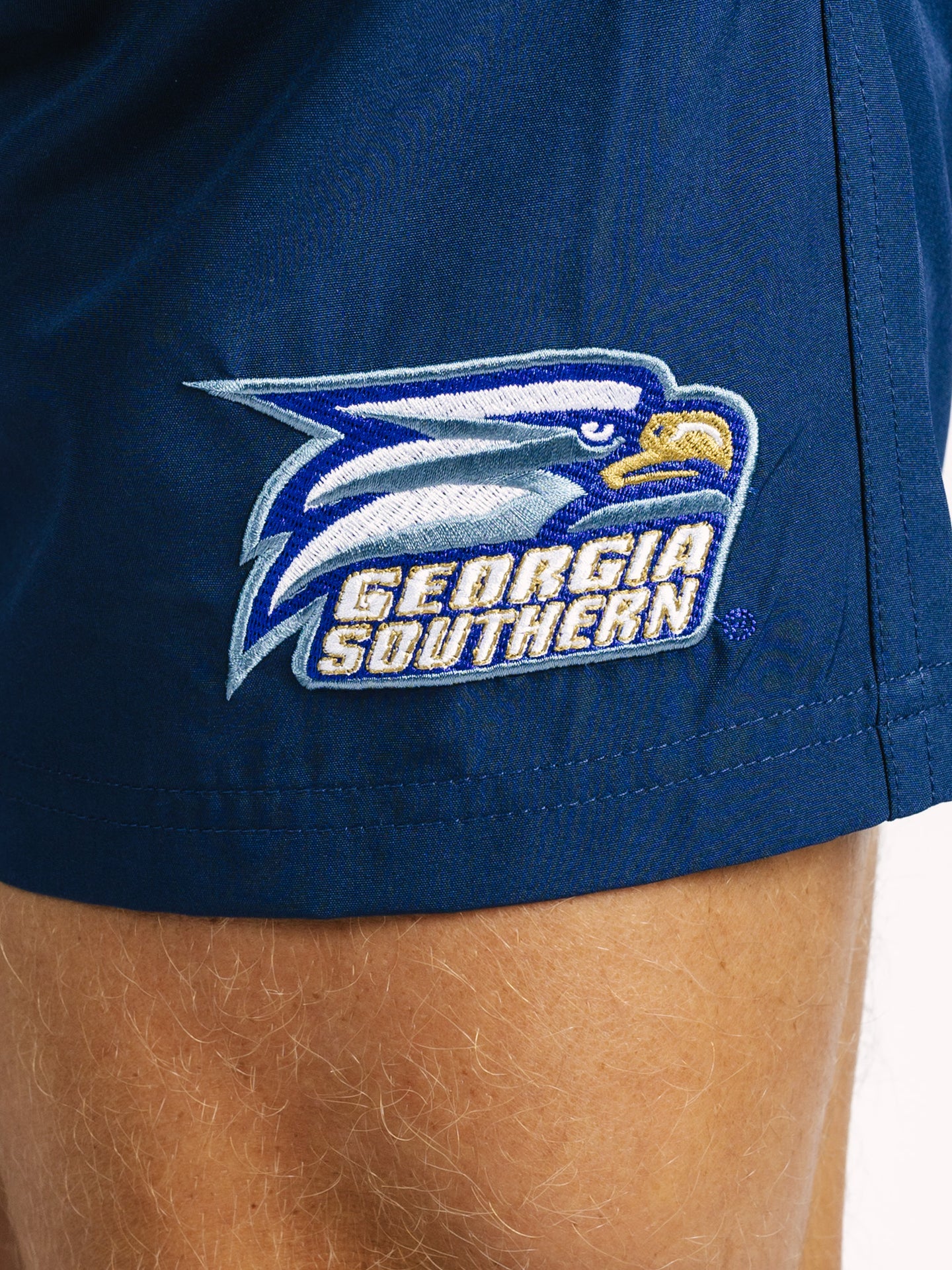 Georgia Southern men's "The Eagle" lined shorts by Arena Graffiti, featuring team logo and athletic design for casual wear.