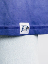 Georgia Southern men's navy acid wash T-shirt with a "3" logo, branded by Arena Graffiti, showing a casual fit and distressed fabric.