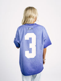 Georgia Southern Unisex | "3" Navy Acid Wash Tee
