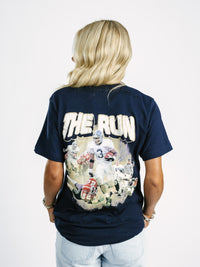 Georgia Southern men's "The Run" T-shirt by Arena Graffiti, featuring a comfortable fit and team logo graphic.