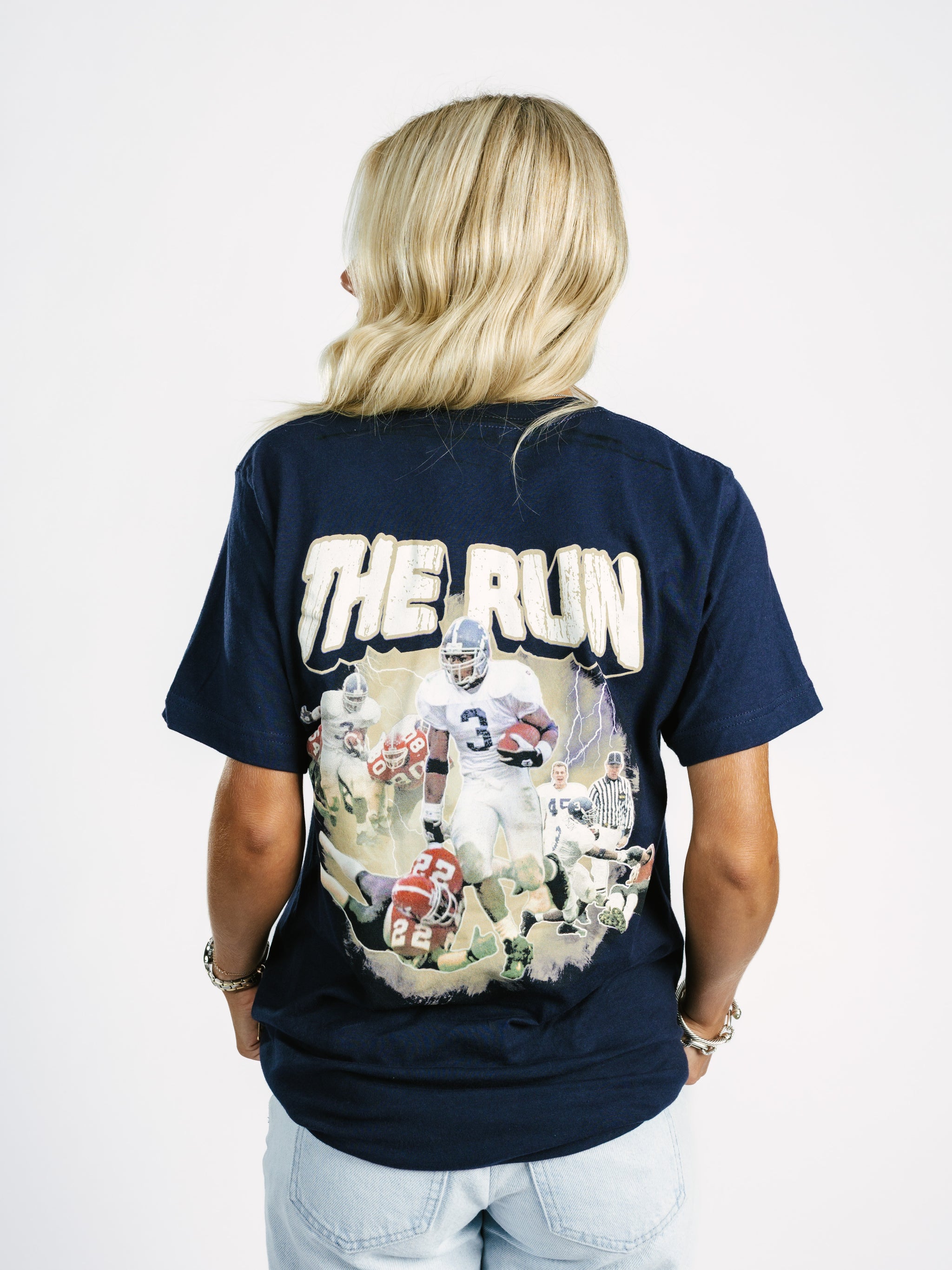 Georgia Southern men's "The Run" T-shirt by Arena Graffiti, featuring a comfortable fit and team logo graphic.