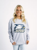 Georgia Southern Unisex | "Eagle Head" Grey Crewneck
