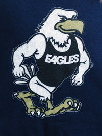 Georgia Southern Men's navy crewneck sweatshirt by Arena Graffiti with "Strutter" logo, featuring a comfortable fit and team spirit.