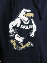 Men's navy hoodie with Georgia Southern Eagles "Strutter" design by Arena Graffiti, featuring front drawstrings and a comfortable fit.