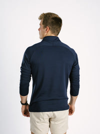 Georgia Southern men's navy 1/4 zip sweatshirt by Arena Graffiti, featuring the "GS" logo and a comfortable athletic fit.