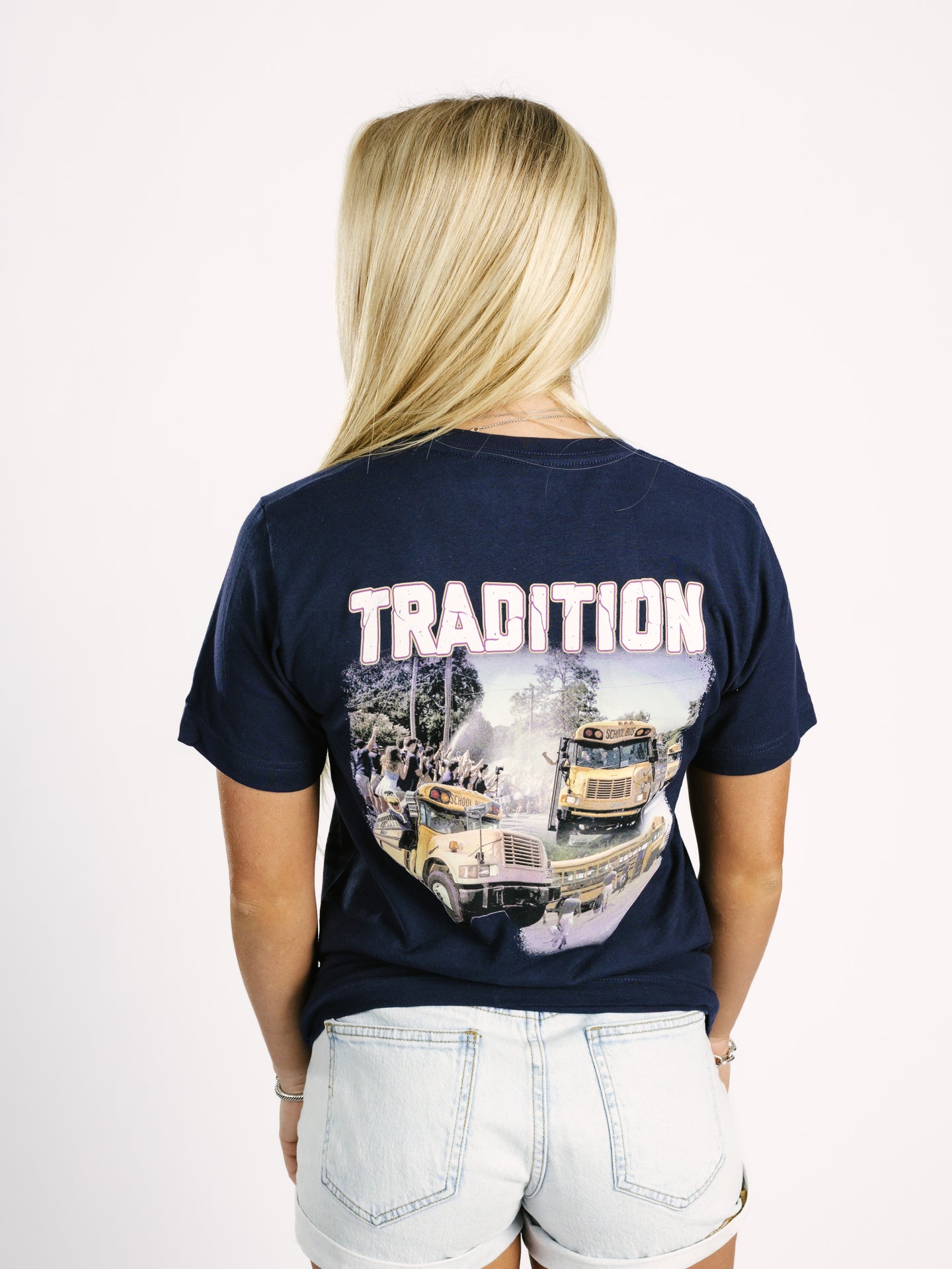 Georgia Southern Men's Tradition T-Shirt by Arena Graffiti, featuring team logo and classic design, displayed on a plain background.