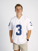 Georgia Southern men's "AP" white jersey by Arena Graffiti, featuring team logo and athletic design for sports fans.