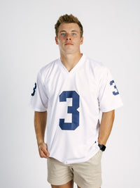 Georgia Southern men's "AP" white jersey by Arena Graffiti, featuring team logo and athletic design for sports fans.
