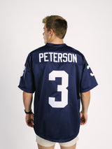 Georgia Southern men's navy jersey by Arena Graffiti featuring "AP" lettering, displayed on a hanger.