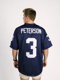 Georgia Southern men's navy jersey by Arena Graffiti featuring "AP" lettering, displayed on a hanger.