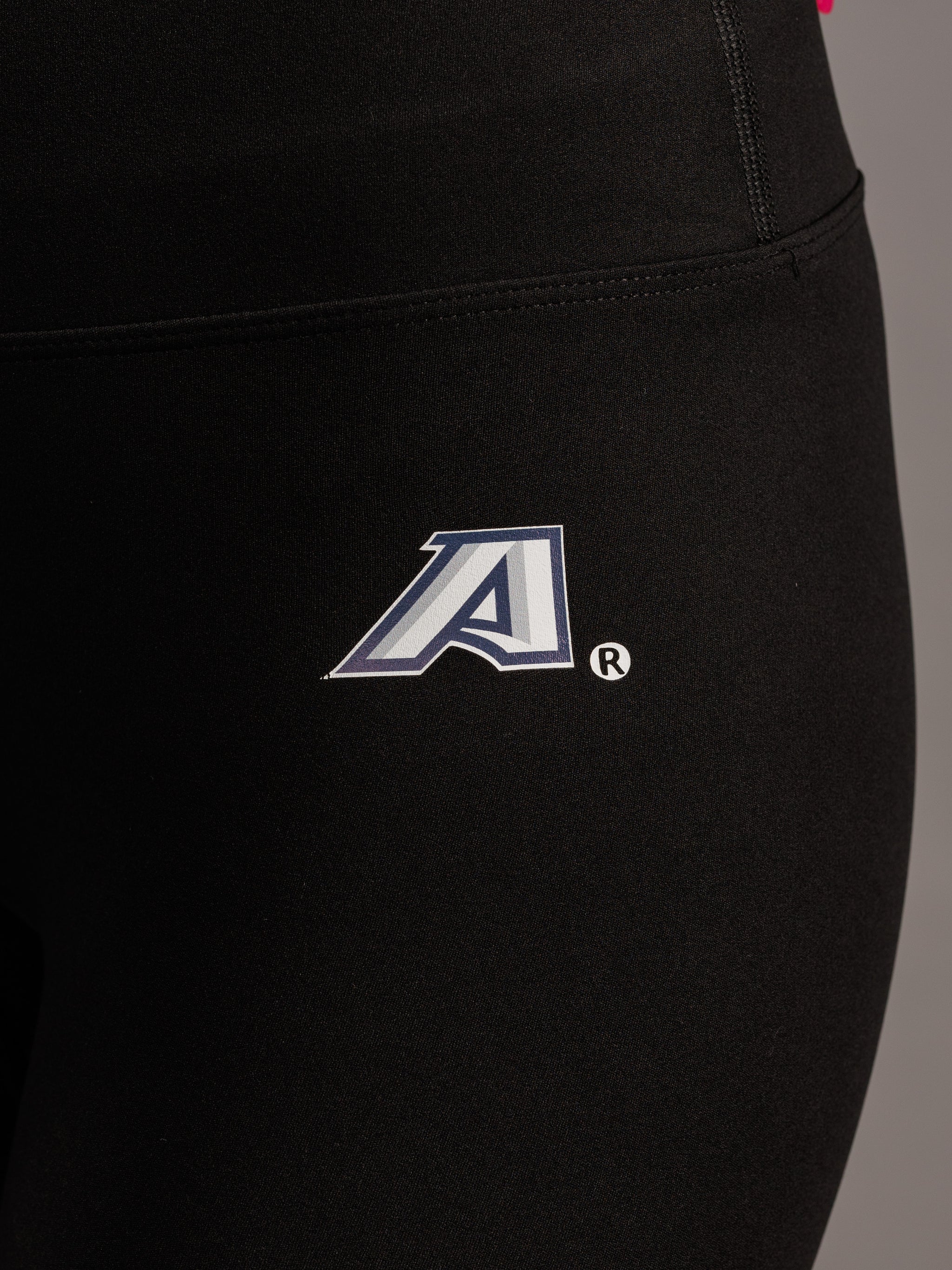 Arena Graffiti Augusta University women's "A" leggings featuring a stylish university logo and vibrant graffiti design.