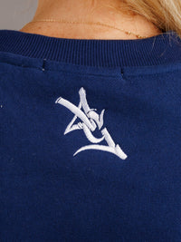 Men's Augusta University heavyweight crewneck sweatshirt by Arena Graffiti, featuring the Augusta University logo on a comfortable, casual top.