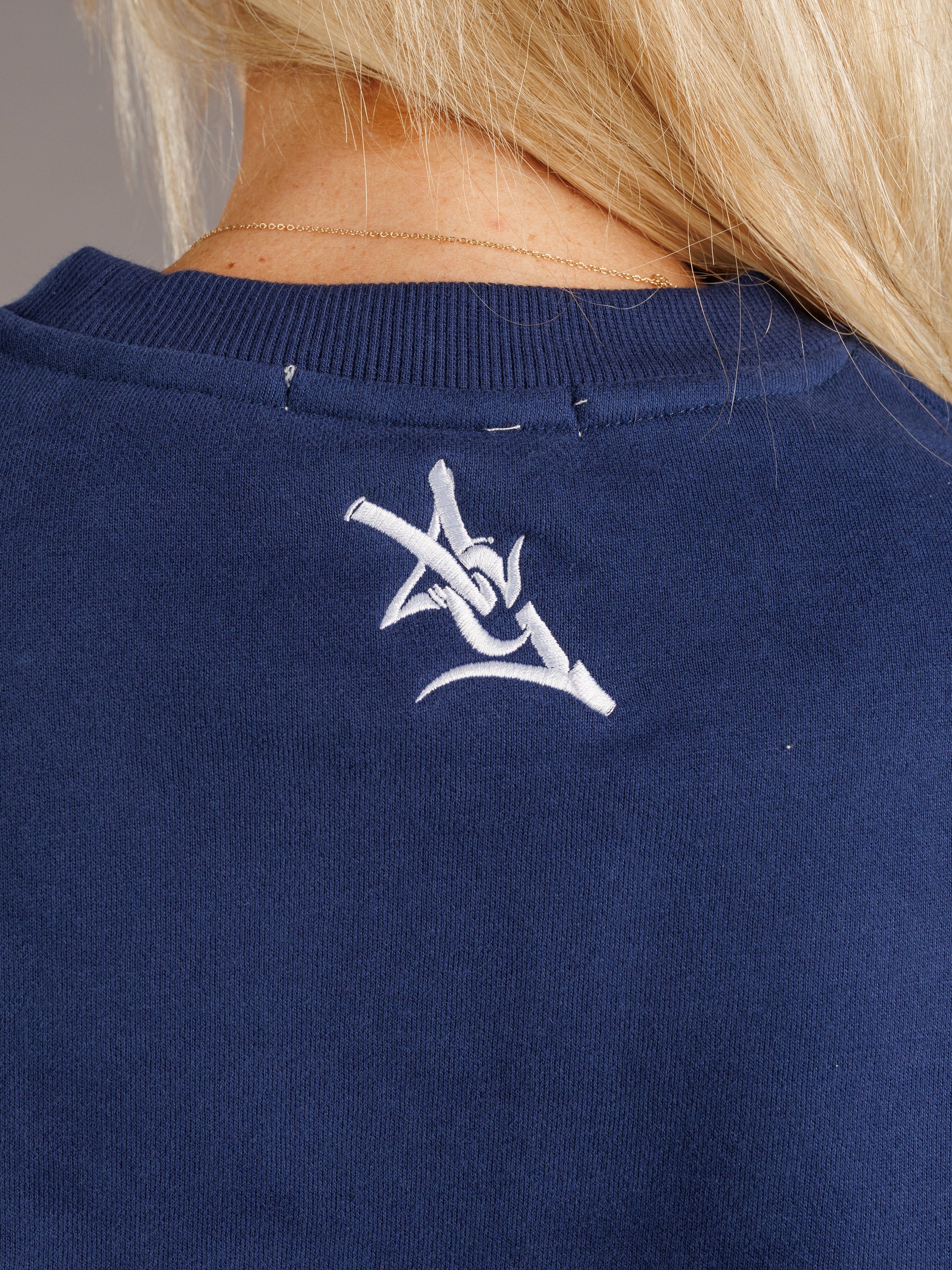 Augusta University men's Walking Jag heavyweight crewneck sweatshirt by Arena Graffiti, featuring university logo and team design.