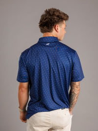 Augusta University men's "A Dot" polo shirt by Arena Graffiti, featuring university logo and classic polo design.