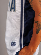 Augusta University men's 18-inch basketball jersey by Arena Graffiti, featuring university colors and team number on front.