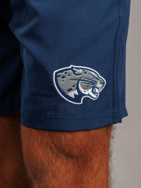 Arena Graffiti Augusta University men's navy "Jag Head" lined shorts with logo detailing and comfortable fit.