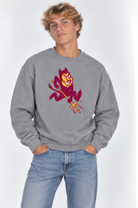 Arizona State Unisex Crewneck |"Sparky" Grey Crewneck