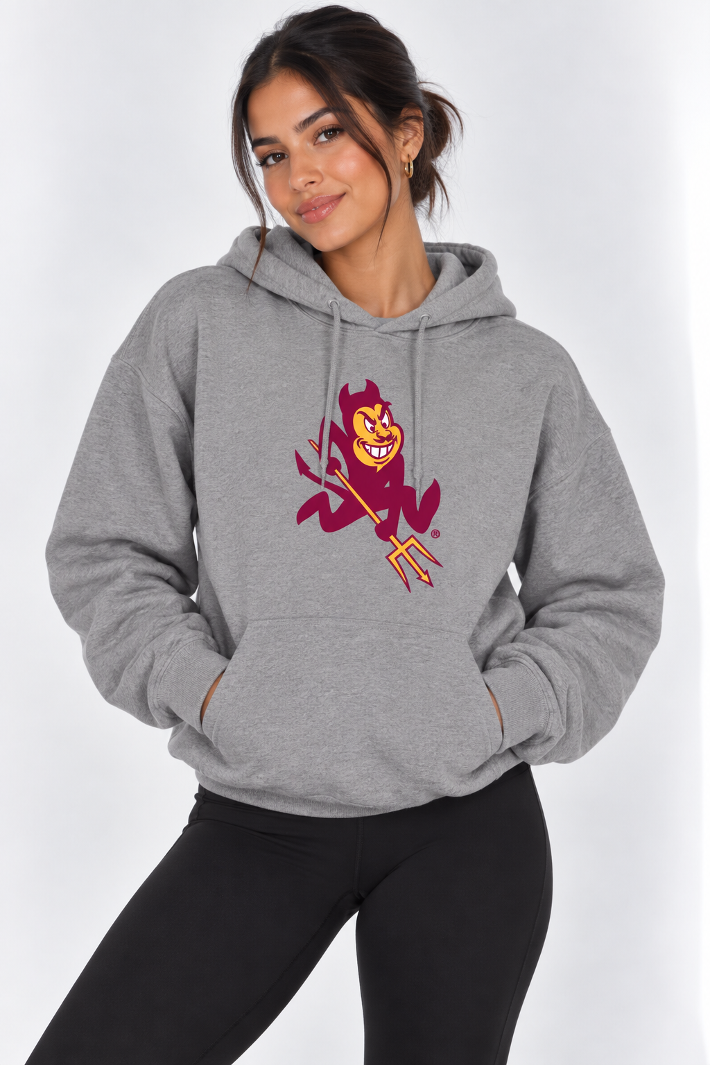 Arizona State Unisex Hoodie |"Sparky" Grey Hoodie