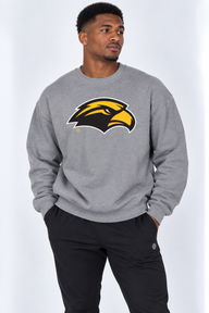 Southern Miss Unisex Crewneck |"Eagle Head" Grey Crewneck