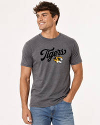 Missouri Unisex Tee | "Tigers Script w/ Tiger Head" Tee