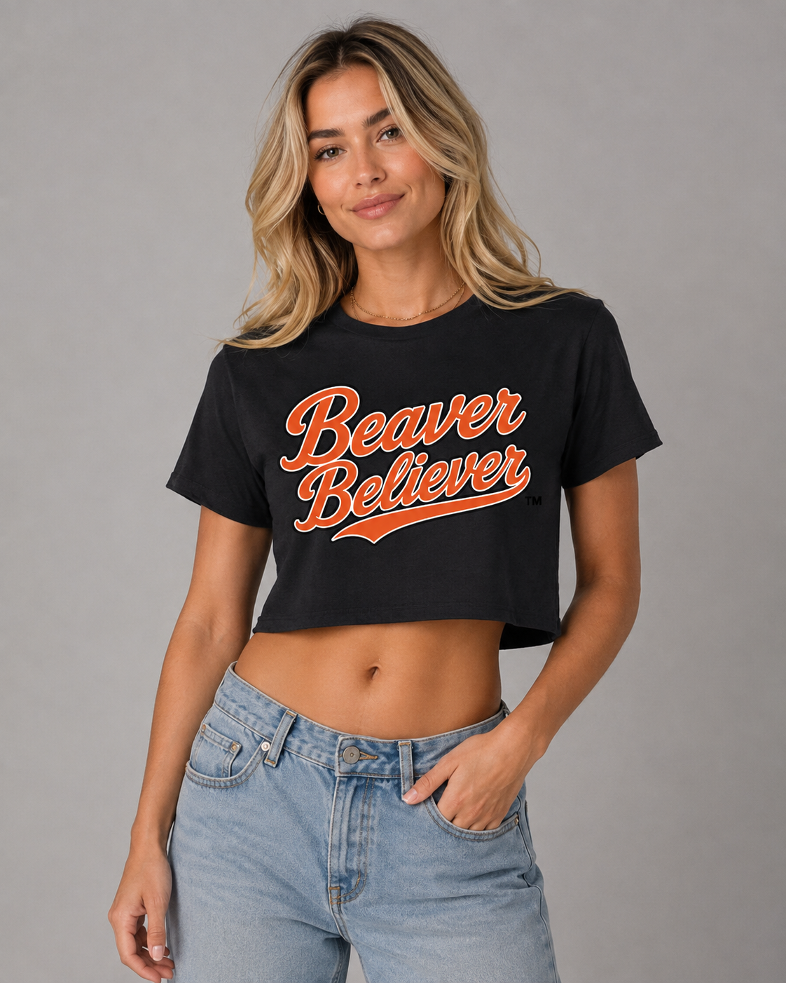 Oregon State Womens | "Beaver Nation" Crop Top