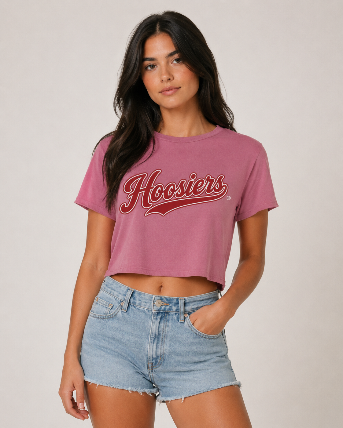 Indiana Womens | "Hoosiers" Crop Top