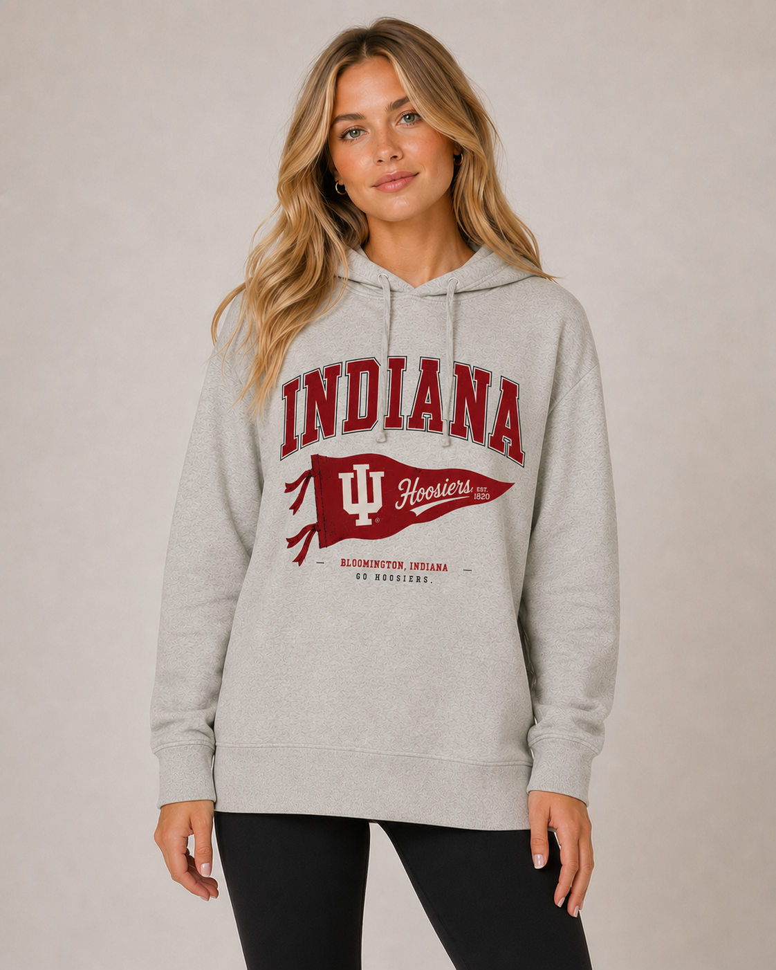 Indiana Womens Hoodie | "Pennant" Hoodie