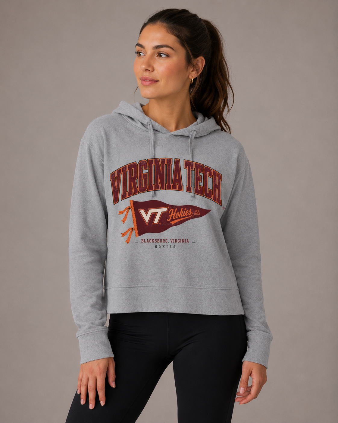 Virginia Tech Womens Hoodie | "Pennant" Hoodie