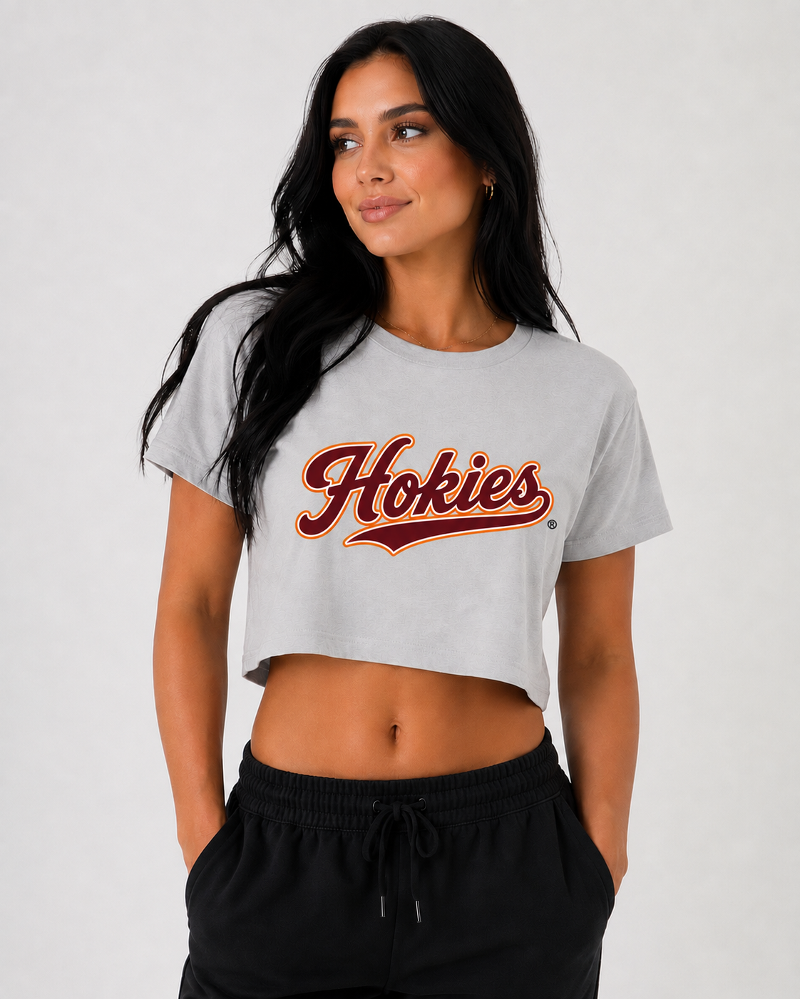 Virginia Tech Womens | "Hokies" Crop Top